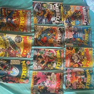 DC Comics Mister Miracle Vintage Lot – Issues #1–9, 11–12 (Jack Kirby)